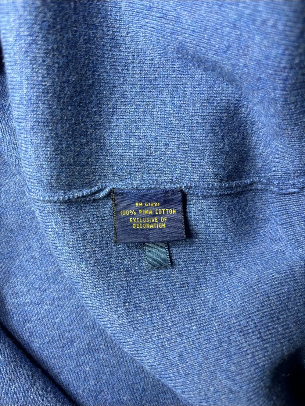 Polo Ralph Lauren 100% Pima Cotton Men’s V-Neck Sweater Vest Blue XXL
